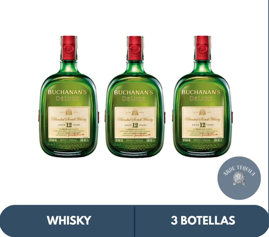3 Botellas Buchanan's 12 700ml