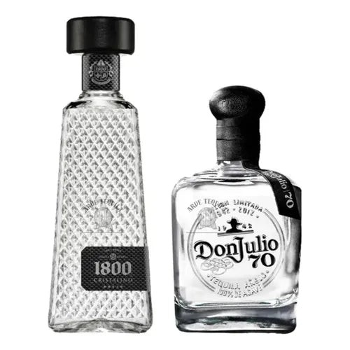 1 Botella 1800 Cristalino y 1 Don Julio 70 700ml
