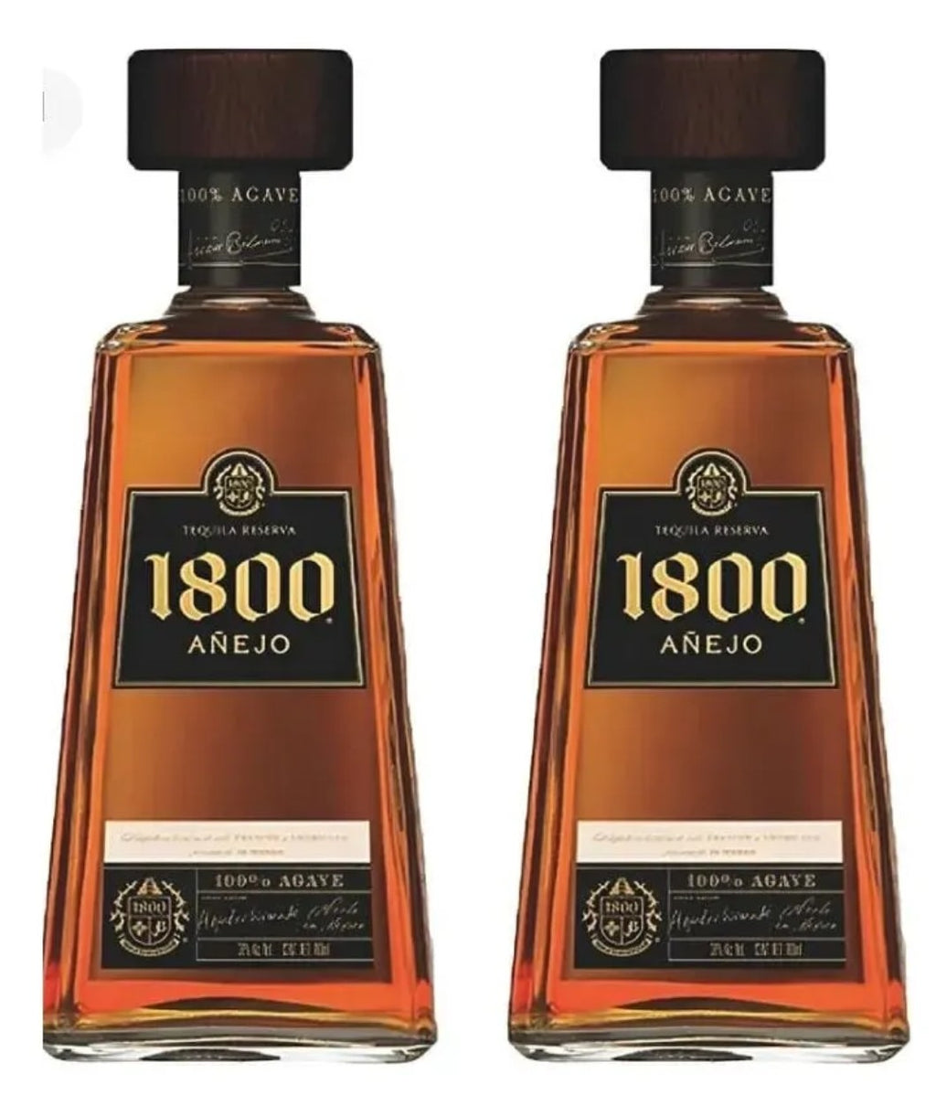 2 Botellas 1800 Añejo 700ml