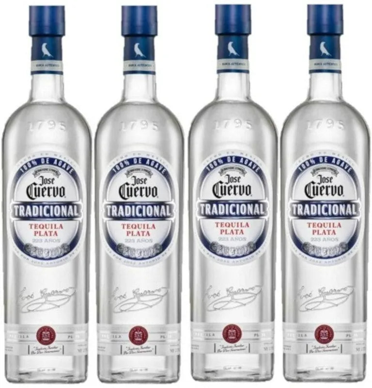 4 Botellas Tradicional Plata 950ml