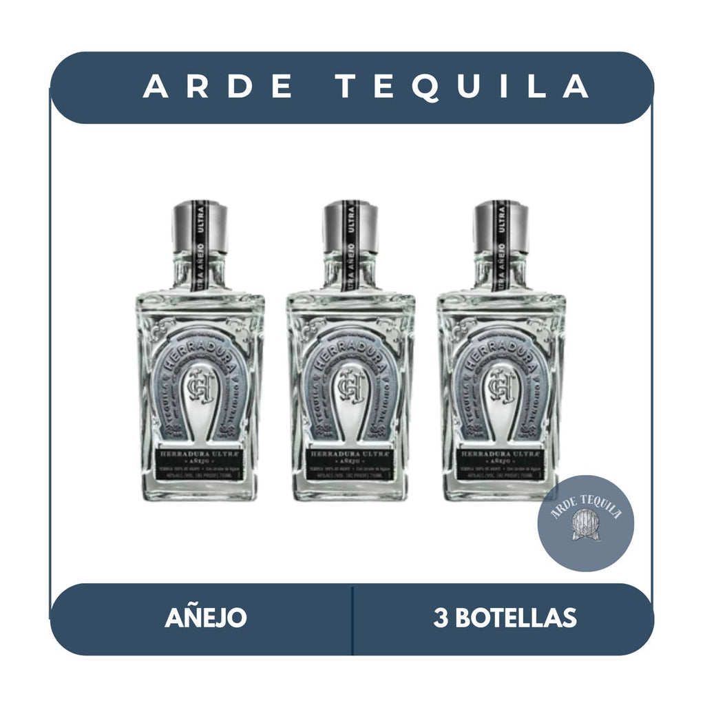 3 Botellas Herradura Ultra 700ml