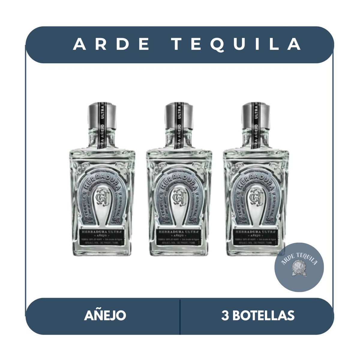 3 Botellas Herradura Ultra 700ml