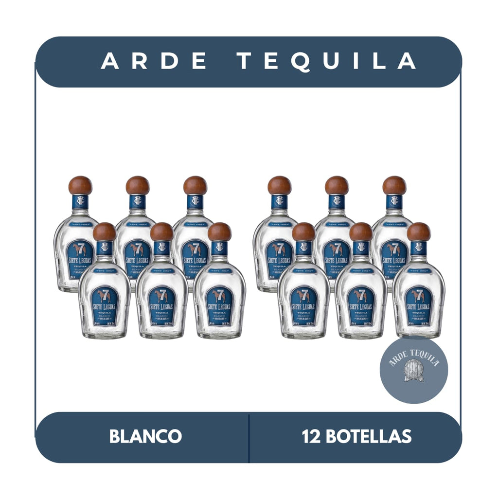 12 Botellas 7 Leguas Blanco 700ml
