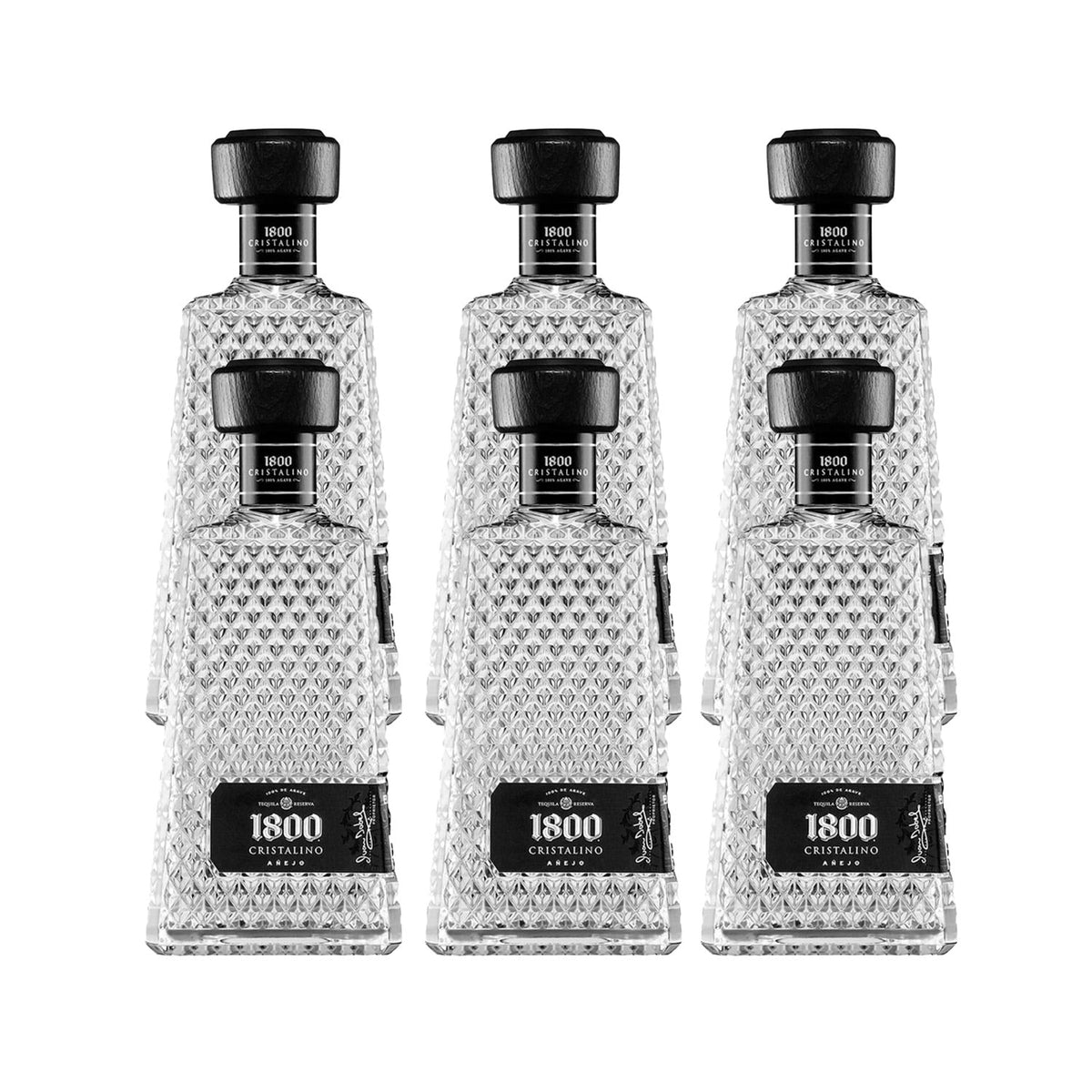 6 Botellas 1800 Cristalino 700ml
