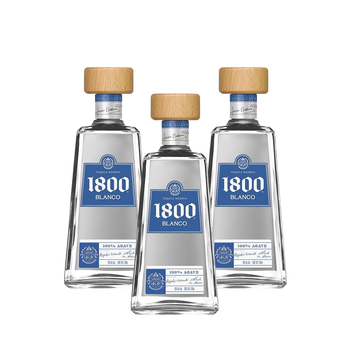 3 Botellas 1800 Blanco 700ml