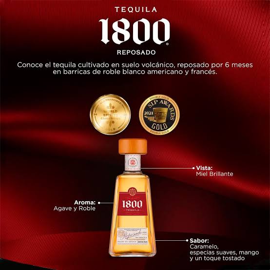 1 Botella 1800 Reposado 700ml
