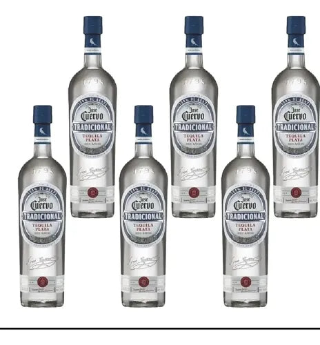 6 Botellas Tradicional Plata 950ml