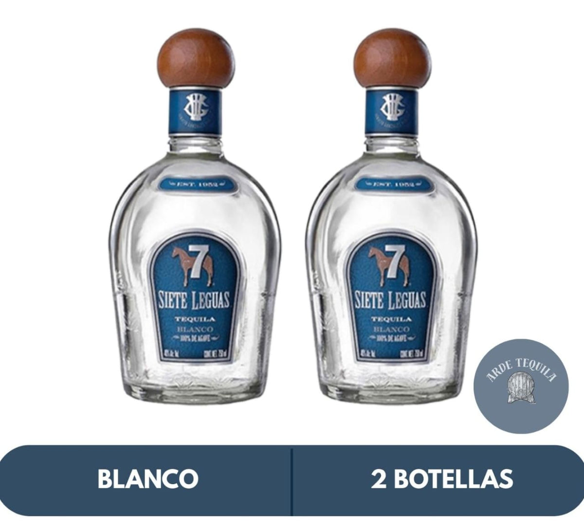 2 Botellas de 7 Leguas Blanco 700ml