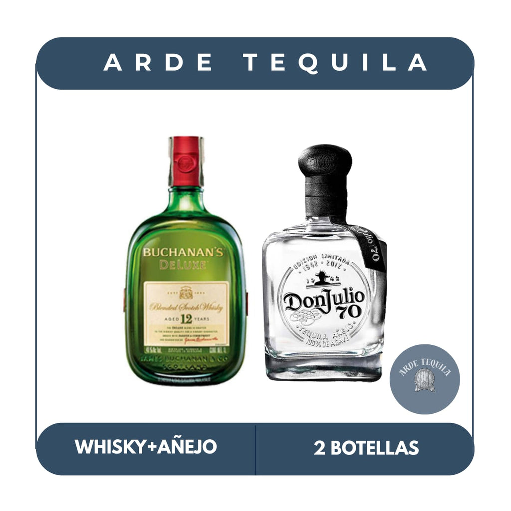 1 Botella Buchanan's 12 y 1 Botella Don Julio 70  700ml