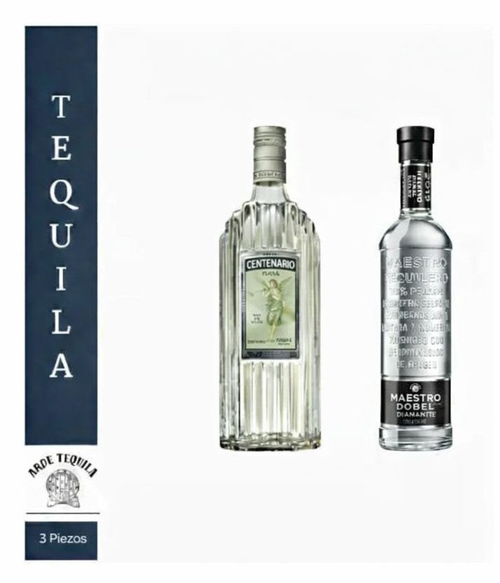 1 Botella Dobel Diamante y 1 Botella Centenario Plata 700ml