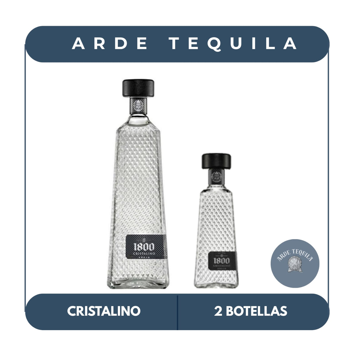 1 Patona 1800 Cristalino 1.750ml y 1 1800 Cristalino 700ml