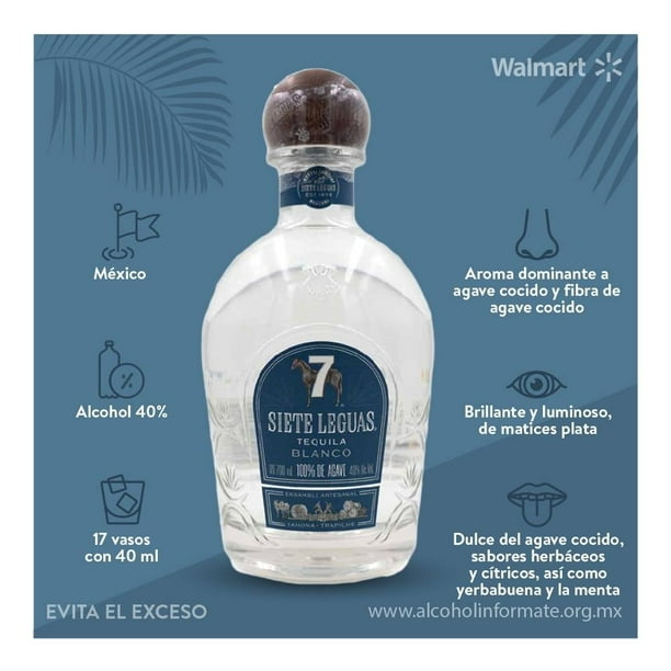 2 Botellas de 7 Leguas Blanco 700ml