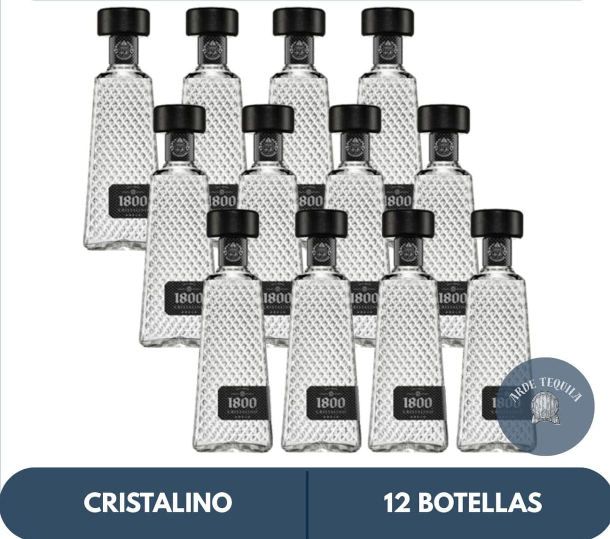 12 Botellas 1800 Cristalino 700ml