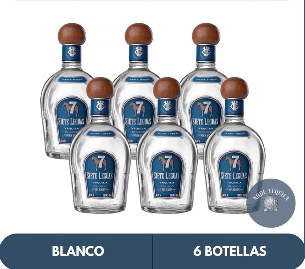 6 Botellas 7 Leguas Blanco 700ml