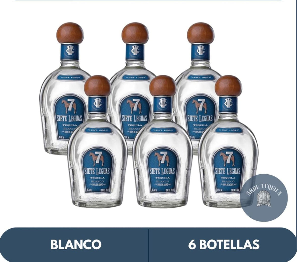 6 Botellas 7 Leguas Blanco 700ml