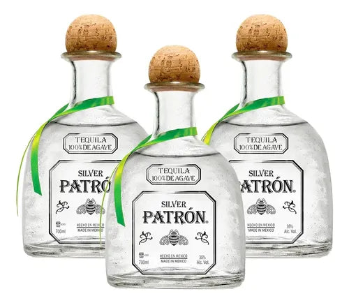 3 Botellas Tequila Patron Silver 700ml