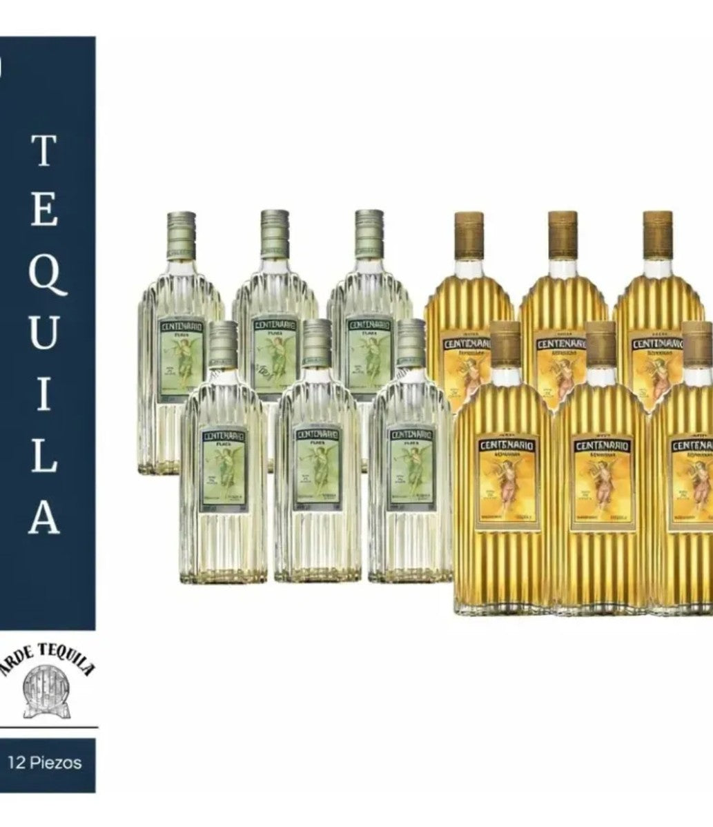 6 Botellas Centenario Plata y 6 Botellas Centenario Reposado 700ml