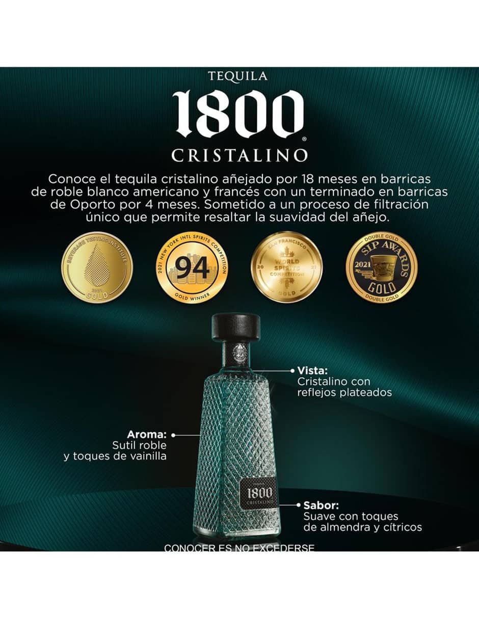 1 Botella 1800 Cristalino 1.750ml