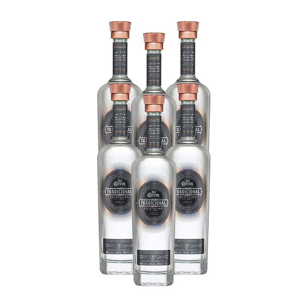 6 Botellas Tradicional Cristalino 700ml