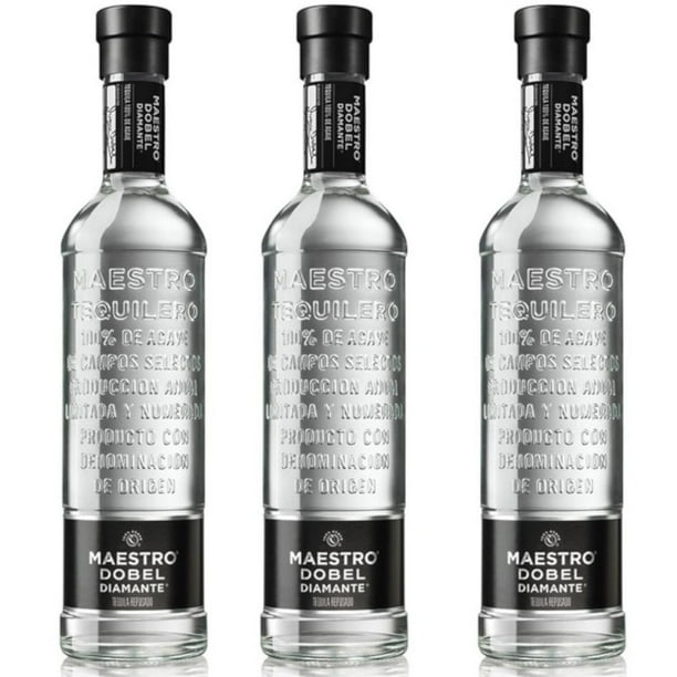 3 Botellas Dobel Diamante 700ml