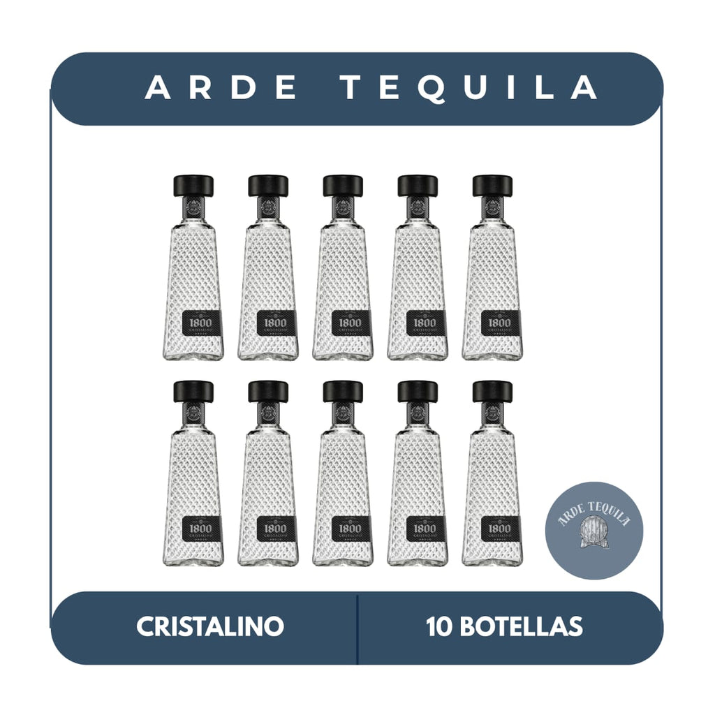 10 Botellas 1800 Cristalino 700ml