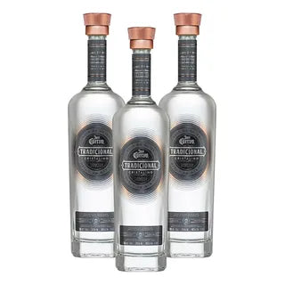 3 Botellas Tradicional Cristalino 700ml